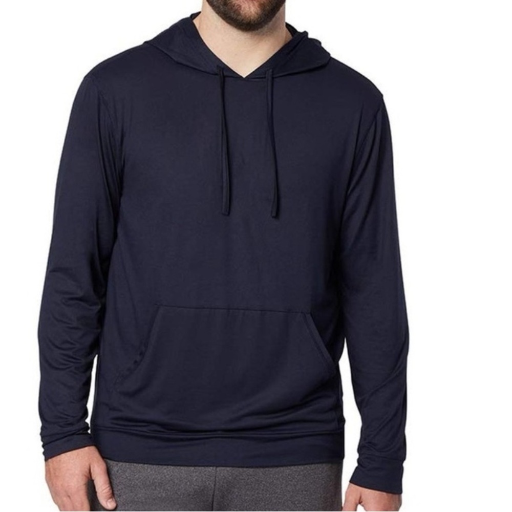 32 Degrees COOL Men’s Lightweight Performance Hoodie XL Navy‎ Moisture Wicking